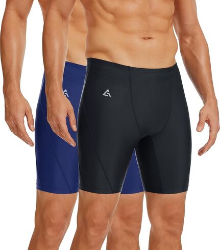 Swim Jammers for Men Quick Dry Racing Training Professional Athletic Swimsuit Swimming Chlorine Resistant UPF 50 + in Saudi Arabia