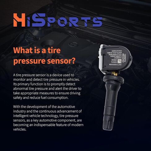 HiSport 433Mhz TPMS Tire Pressure Monitoring System Sensor - Compatible with Buick Lacrosse Cadillac Chevy Silverado Cruze GMC Replacement 13598773 4PCS in Saudi Arabia