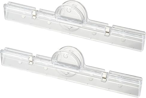 2Pack 7.9 Inch Large Magnetic Clips, Heavy Duty Transparent Binder Clips with Strong Magnet for Fridge, Whiteboard, Office, Kitchen, School, Home Organization and Memo Holding in Saudi Arabia