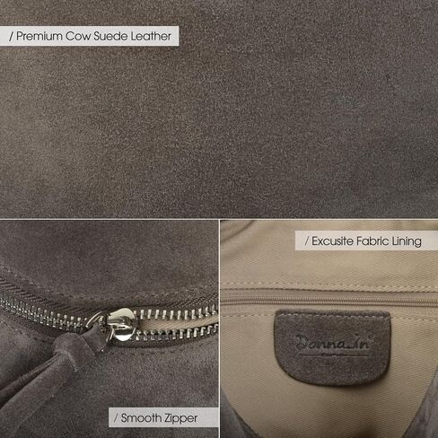 Premium Suede Leather Crossbody Bags for Women, Slouchy Suede Shoulder Bag with Adjustable Strap and Tote Handbag in Kuwait