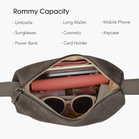 Premium Suede Leather Crossbody Bags for Women, Slouchy Suede Shoulder Bag with Adjustable Strap and Tote Handbag in Kuwait