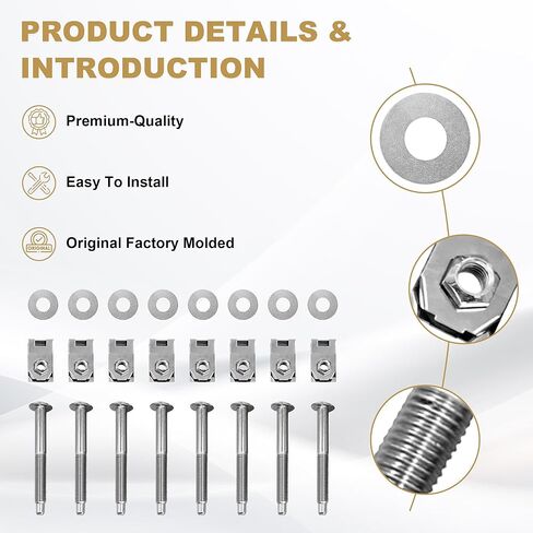 مجموعة أدوات تركيب سرير الشاحنة من PartsFlow 924-311 متوافقة مع 1999-2014 Ford F250 F350 F450 F550 Super Duty Truck استبدال # W706640S900، W706641S900، W708770S436 in Kuwait