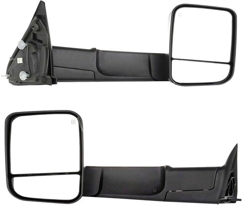 زوج من مرايا السحب، ضوء إشارة ساخن 2500 3500 أمامي يسار يمين لدودج لرام 1500 1998-2001 لرام 2500/3500 1998-2002، قطعتان من الإسكان الأسود 55076488AB 55076488AE، اختبار مناسب in Kuwait