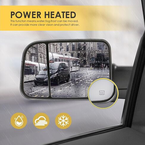 زوج من مرايا السحب، ضوء إشارة ساخن 2500 3500 أمامي يسار يمين لدودج لرام 1500 1998-2001 لرام 2500/3500 1998-2002، قطعتان من الإسكان الأسود 55076488AB 55076488AE، اختبار مناسب in Kuwait