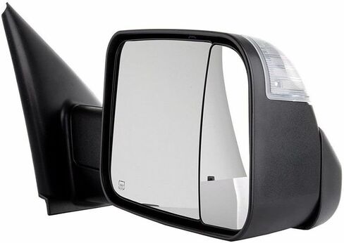 زوج من مرايا السحب، ضوء إشارة ساخن 2500 3500 أمامي يسار يمين لدودج لرام 1500 1998-2001 لرام 2500/3500 1998-2002، قطعتان من الإسكان الأسود 55076488AB 55076488AE، اختبار مناسب in Kuwait