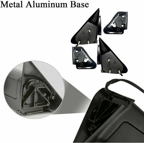 زوج من مرايا السحب، ضوء إشارة ساخن 2500 3500 أمامي يسار يمين لدودج لرام 1500 1998-2001 لرام 2500/3500 1998-2002، قطعتان من الإسكان الأسود 55076488AB 55076488AE، اختبار مناسب in Kuwait