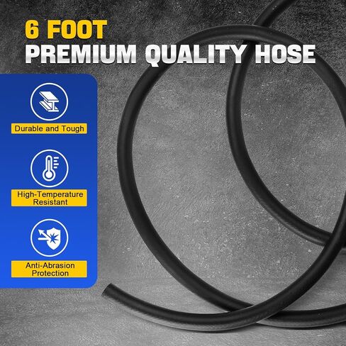 DASBET Exhaust Back Pressure Tester Kit with Carrying Case, Automotive Exhaust Back Pressure Gauge Set with 6-Foot Hose & Adapter(M12/M18) & 2 Hose Clamps Professional Automotive Diagnostic Tool in Saudi Arabia