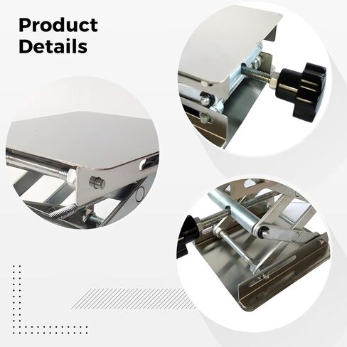 Lab Sissors Lift Table, Stainless Steel, Manual Adjustable, 1.8 to 5.9 in Lift Range, 4 X 4 in Platform, Suitable for Laboratory Use in Kuwait