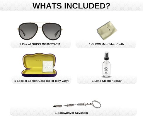 Gucci GG1370S Shield Logo Lenses Sunglasses + Bundle with eSHADES Luxury Eyewear Kit in Saudi Arabia