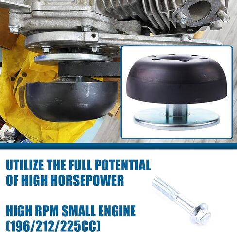Super 30 Series Torque Converter Driver Clutch w/Mounting Screw Compatible With Predator 196cc 212cc 224cc Ghost 6.5hp Coleman CT200U BT200X Mini Bike CT200U-EX Baja Go Kart Engines 3/4" Bore (Black) in Saudi Arabia