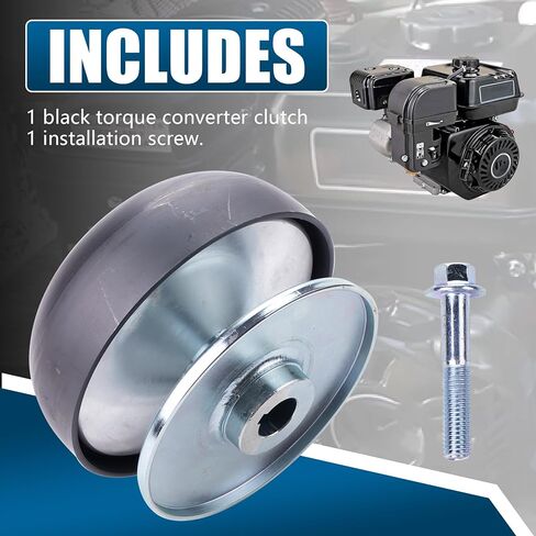 Super 30 Series Torque Converter Driver Clutch w/Mounting Screw Compatible With Predator 196cc 212cc 224cc Ghost 6.5hp Coleman CT200U BT200X Mini Bike CT200U-EX Baja Go Kart Engines 3/4" Bore (Black) in Saudi Arabia