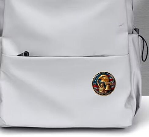 دبوس مينا للذكرى السنوية الـ 250 للولايات المتحدة الأمريكية، دبوس معدني ثلاثي الأبعاد لطية صدر السترة لمدة 250 عامًا من عيد الاستقلال، ملحقات قابلة للتجميع بمناسبة عيد الميلاد الـ 250 في أمريكا للاحتفال بيوم الوطني (قطعتان) in Kuwait