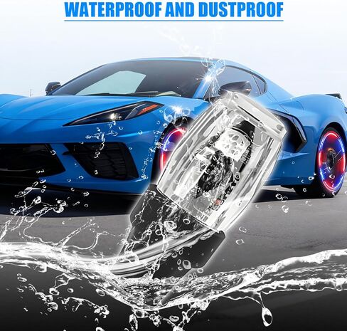 4PCS Car Tire Valve LED Light, Colorful Rechargeable Tyre Valve Stem Cap Flash Light with Vibration Sensor, Cool Automotive Wheel Spoke Flashing Lamp Kit, Universal for Vehicles in Saudi Arabia