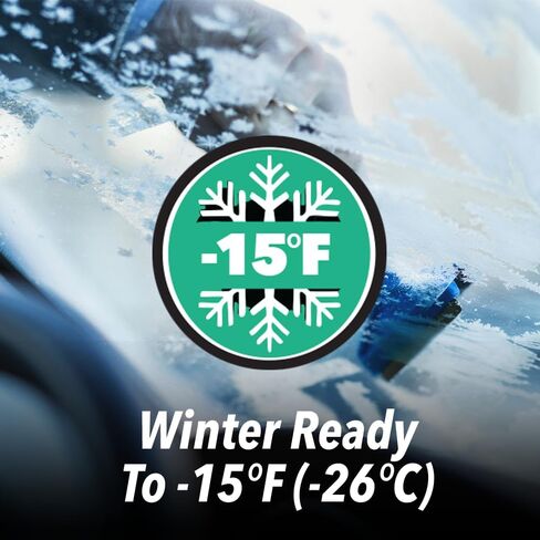 Clean Revolution EV Windshield Washer Fluid, 128oz, 100% Methanol-Free, Winter Ready up to -15°F, Compatible with Electric Vehicles & Performance Cars (EV) in Kuwait