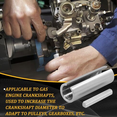 HZEL 3/4" to 1" Inch Gas Engine Pulley Crank Shaft Sleeve Adapter, Vehicle Wheel Pulley Bore Reducer Predator with Step Key, Automotive Accessories, Universal for SUV RV Truck in Kuwait