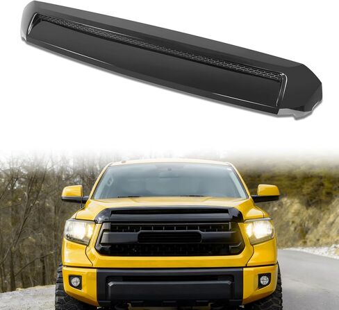 غطاء مصبغة أمامي أسود للغطاء العلوي منتفخ متوافق مع 2014-2021 Toyota Tundra، بديل لـ 761800C030 TO1231102 غطاء محرك السيارة مغرفة الشواية in Saudi Arabia