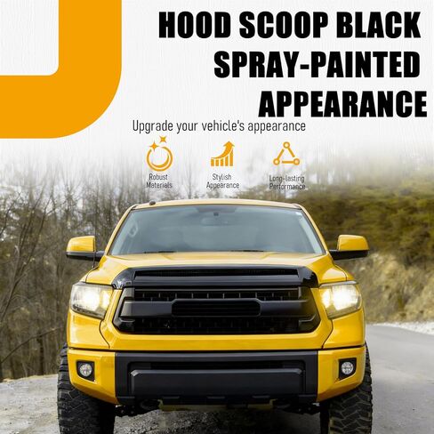 غطاء مصبغة أمامي أسود للغطاء العلوي منتفخ متوافق مع 2014-2021 Toyota Tundra، بديل لـ 761800C030 TO1231102 غطاء محرك السيارة مغرفة الشواية in Saudi Arabia