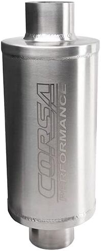 Corsa - 304 Stainless Steel 2.50in I.D. Pro Series Packed Resonator (Weld In) (4-6DB) - Brushed (PKM2001) in Saudi Arabia