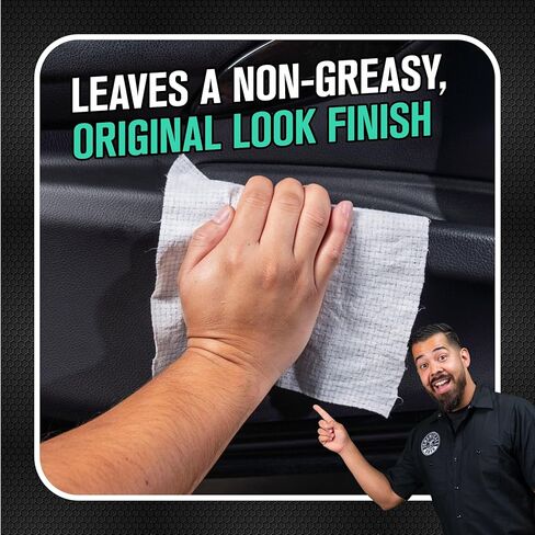 Chemical Guys Total Interior New Car Smell Cleaner & Protectant Wipes – All-in-One Interior Cleaning Wipes for Dashboards, Vinyl, Leather, Fabric & Glass – Cleans & Protects, New Car Scent, 30 Ct in Kuwait