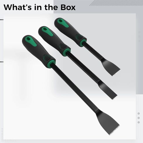 Hard Chrome Vanadium Steel Gasket Scraper Set, 3 Pcs with Tough Tip Scrapers 12.4 in 10.6 in 8.9 in, for Cleaning Carbon Deposits in Kuwait