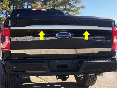 2 قطعة. زخرفة الباب الخلفي تناسب Ford F-150 2021-2023 Crew Cab 6.5' Bed in Kuwait