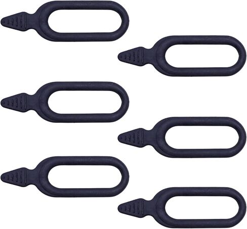 6 Pcs Replacement Rubber Snubber Straps for Graspur ATV Gun & Bow Rack - Compact Style, Secure Rifle & Bow Accessories Holder Strap in Saudi Arabia