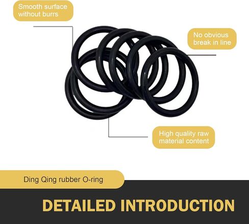 300PCS O-Ring Kits, Rubber O-Ring Assortment Kit, 18 Size Nitrile Rubber Assortment Set for Car, Plumbing, Faucet, Mechanic, Repairs, Air or Gas Connections Resist Oil and Heat in Kuwait