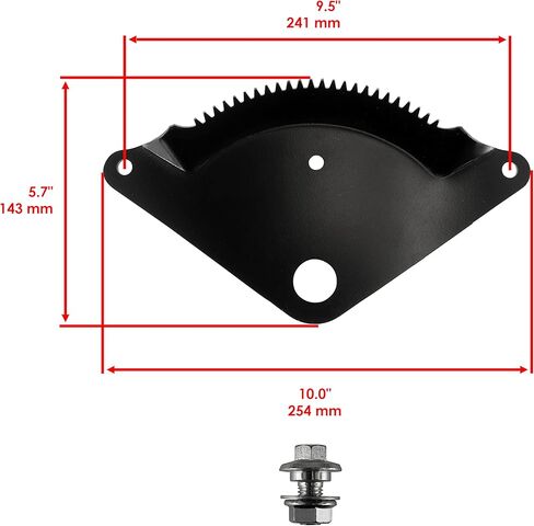 Caltric Steering Sector Gear Plate Compatible with Husqvarna Craftsman Ayp Dixon 532194732 194732 in Saudi Arabia