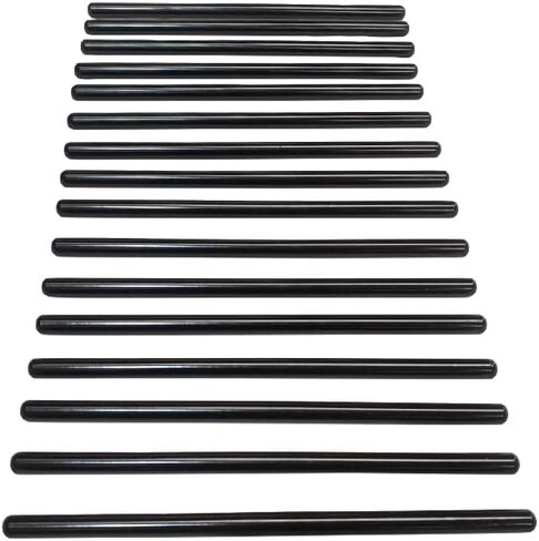 NINTE 16 قطعة مجموعة قضبان الدفع استبدال 10238852 MPR-614 لـ GM LS2 LS3 LS6 L99 LSX 4.8 5.3 5.7 V8 محرك 7.4 بوصة طويل 5/16 بوصة قطر 1998-2013 قضبان دفع سوداء in Kuwait