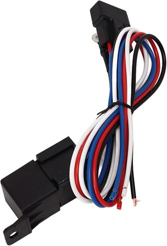 12V Electric Radiator Fan Thermostat Control Relay Wire Kit, Complete Cooling Fan Relay Kit with Adjustable Thermostat for Cars Trucks Buses, ABS Housing in Kuwait