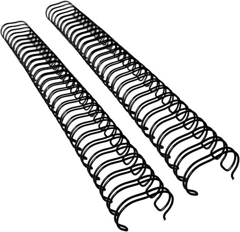 3/8 Inch 9.5Mm Binding Wires, 100 Pcs, Black 34 Rings, Double Loop Nylon Coated, 3:1 Pitch Compatible in Kuwait