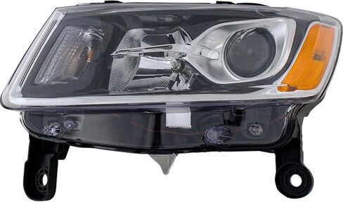Sawyer Auto Replacement Headlight Kit fits Jeep Grand Cherokee 2016 3.6L V6 75th Anniversary (No Luxury Group) with Louvered Insert in Kuwait