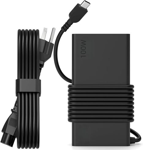 شاحن جديد Slim 65W USB C المحمول لشاحن Lenovo ThinkPad/Yoga/Chromebook ، نوع الكمبيوتر C ، محول طاقة الحبل السريع للتفكير T14/T15/X1 Carbon Gen 12 ، Yoga 7i/9i Chromebook 500e/C340/S340 in Kuwait