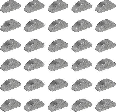 MECCANIXITY 30 قطعة مفتاح Woodruff، 19x5x7 مم من الفولاذ الكربوني متري Woodruff نصف دائرة مفتاح مفاتيح أدوات نصف القمر لصناعة السحابات الميكانيكية in Kuwait