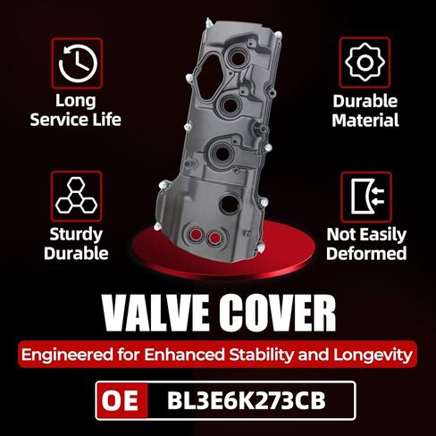 MITZONE Left Driver Side Aluminum Valve Cover Kit Compatible with Ford F-150 Expedition Transit-150 250 350 350 HD for Lincoln Navigator 2015-2017 3.5L V6 in Saudi Arabia