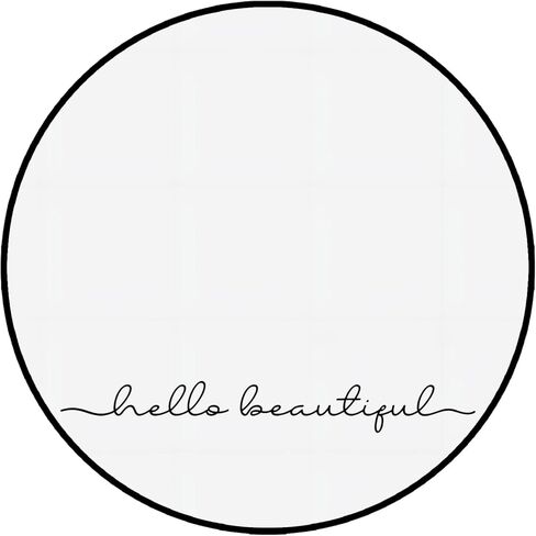 ملصق ZLKAPT Hello Beautiful اقتباسات ملهمة مقاس 18 بوصة × 2.3 بوصة من الفينيل in Kuwait