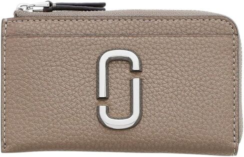 Marc Jacobs Top Zip Medium Leather Wallet (Cement) in Saudi Arabia