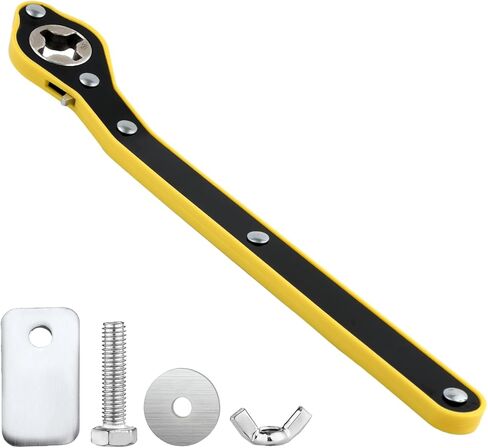 Auto Labor-Saving Jack Ratchet Wrench 360° Swivel Car Scissor Jack Ratchet Wrench with Reversal Knob Design, Reinforced Tire Lug Wheel Jack Wrench for Cars SUVs Trucks Motorcycles in Saudi Arabia