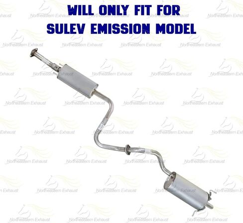 Exhaust Catalytic Resonator Muffler Kit Compatible for Nissan Sentra 2009-2012 2.0L | EPA-Approved | Northeastern Exhaust | Stainless Steel | Includes Clamp, Gaskets, Bolt Kit & Hangers in Kuwait
