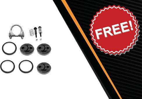Exhaust Catalytic Resonator Muffler Kit Compatible for Nissan Sentra 2009-2012 2.0L | EPA-Approved | Northeastern Exhaust | Stainless Steel | Includes Clamp, Gaskets, Bolt Kit & Hangers in Kuwait
