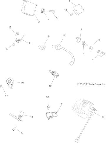 Polaris Ranger ECU، بدون بداية، غير مبرمج، جزء OEM الأصلي 4011599، الكمية 1 in Saudi Arabia