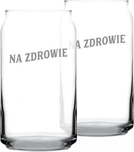 Na Zdrowie - Polish Cheers - Beer Can Pint Glass - Cute Poland Themed Gifts or Party Decor for Women and Men - 16 Oz in Kuwait