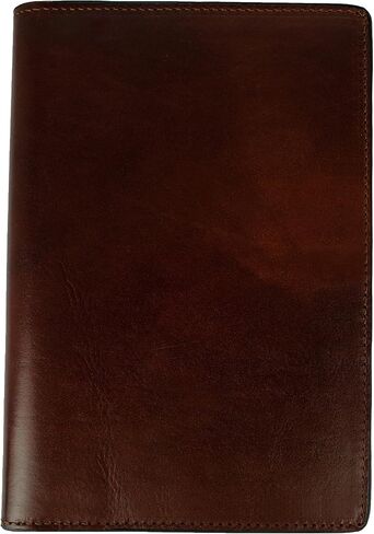 Time Resistance Leather Passport Holder – Full-Grain Leather Travel Wallet - Passport Cover with Card Slots (Brown) in Saudi Arabia