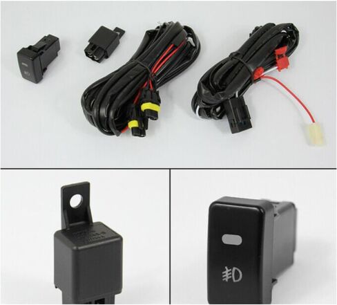 Fog Light Front Left Right Driver Passenger Side Clear Lens 2Doors Bumper Driving Fog Lights W/Switch + Bulbs HO2593120 HO2592120 33951TE0305 33951-TE0-305 in Saudi Arabia