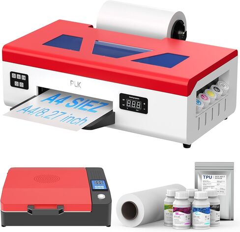 ترقية الطابعة PLK A4 DTF L805، سهولة الصيانة، دوران الحبر الأبيض، النقل المباشر إلى الفيلم لطباعة القمصان/المنسوجات المخصصة، التنظيف شبه التلقائي (الطابعة + الفرن) in Kuwait