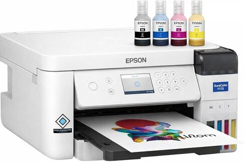 Epson SureColor F170 Dye-Sublimation Printer. Includes Full Set of Ink, User Guide, & AC Power Cable SCF170. in Saudi Arabia