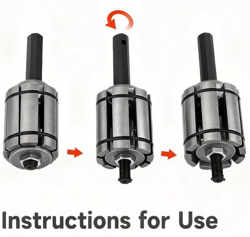 1/18'' to 3-1/2'' Exhaust Pipe Expander Tool, Tail Pipe Spreader Kit Compatible with Most Vehicles and Truck 3-Pieces Pipe Expander Tool Set in Saudi Arabia