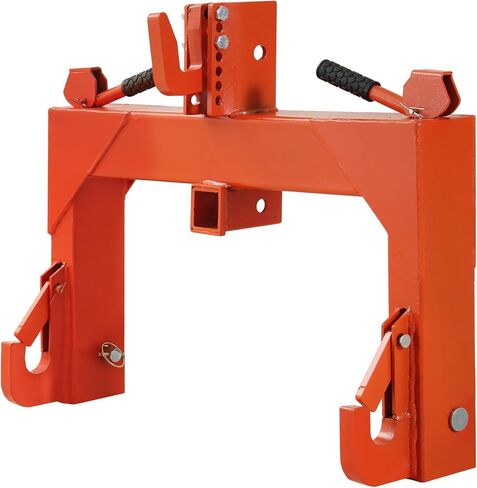 3-Point Quick Hitch with 2" Receiver＆Extra Versatile Adapter,Adaptation to Category 1,3000 Lbs Capacity 3-Pt Attachment, 5 Position Adjustable Top Hook for Easy Tractor Implement Connection,Green in Saudi Arabia