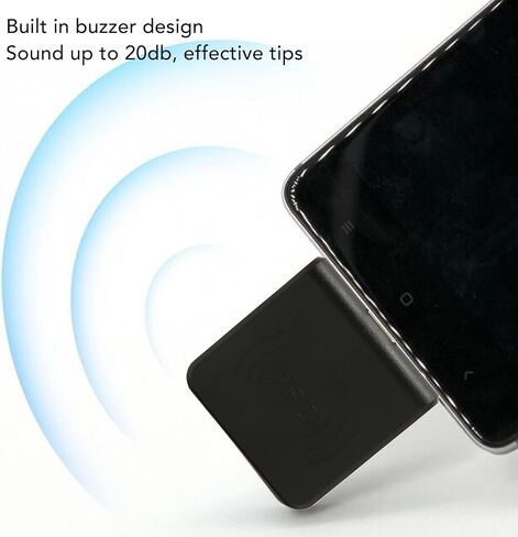 قارئ بطاقات الهاتف Sanpyl RFID، واجهة USB C 125 كيلو هرتز قارئ البطاقات الذكية المحمولة RFID ID قارئ بطاقات الهاتف المحمول المدمج في الجرس (أسود) in Saudi Arabia