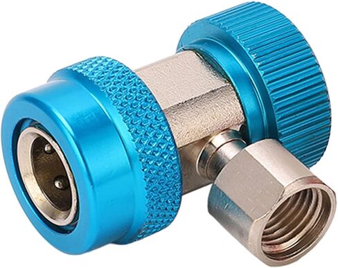 R134a Quick Coupler Adapters Adjustable Air Conditioning Manifold Meter Hose Conversion Kit 1/4in High Compatibility in Kuwait